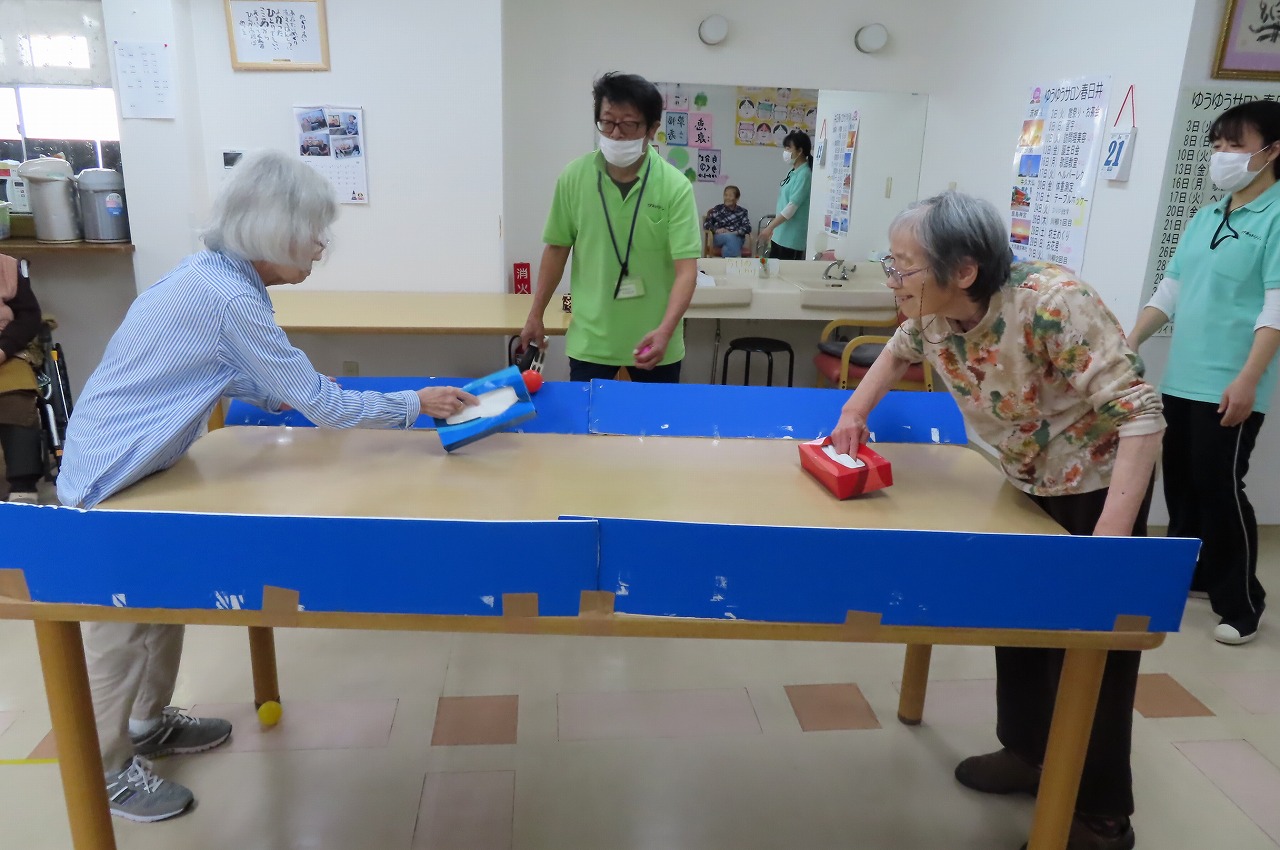 テーブルホッケー！？ 春日井より ゆうゆう未来館ブログ